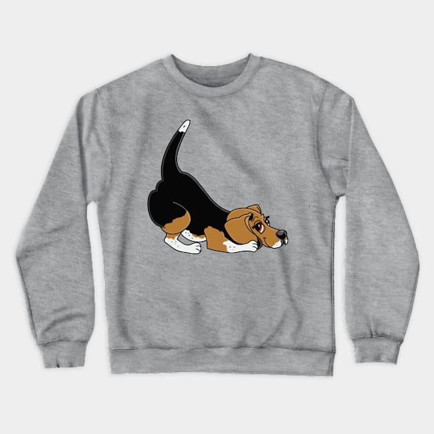 Playful Beagle Crewneck Sweatshirt by Character Alley